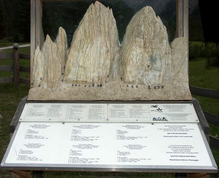 02_Tre Cime_horolezecké trasy